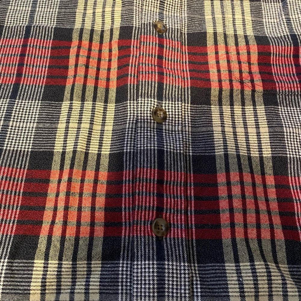 Woolrich Plaid Flannel Cotton Button Down Shirt Men’s Size Medium - Picture 3 of 7